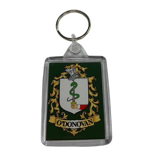 O'Donovan Surname Family Crest Keyring