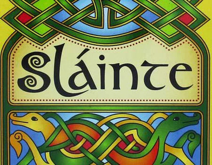 Clara Crafts Celtic Slainte Wooden Cork Drink Coaster