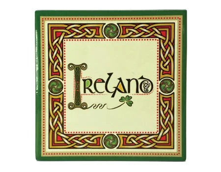 Clara Crafts Ireland Ceramic Tile Coaster
