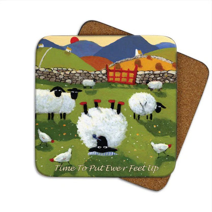 Thomas Joseph Irish Sheep Coaster Feet Up