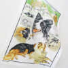 Collie Dog and Sheep Kitchen Tea Towel