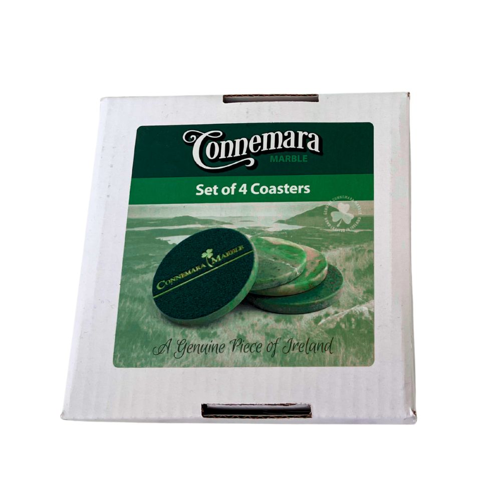 Connemara Circular Marble Coasters Set of Four