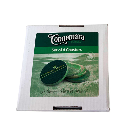 Connemara Circular Marble Coasters Set of Four