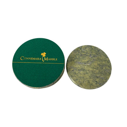 Connemara Circular Marble Coasters Set of Four