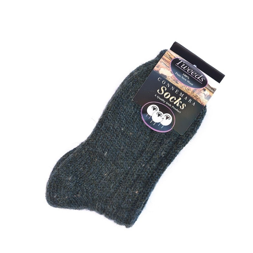 Connemara Merino Wool Teal Unisex Socks