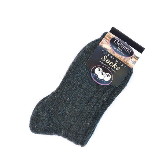 Connemara Merino Wool Teal Unisex Socks