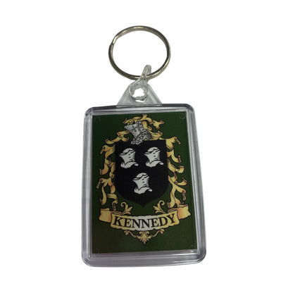 Kennedy Surname Family Crest Keyring
