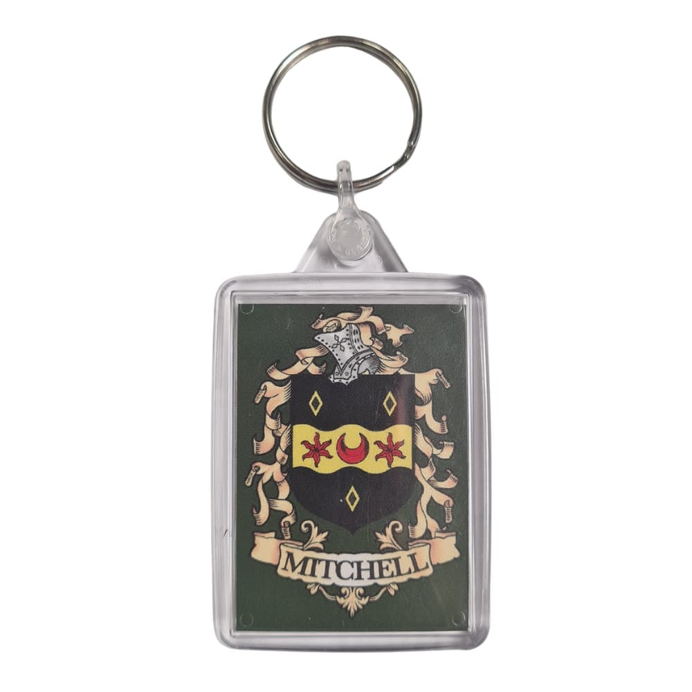 Mitchell Surname Family Crest Keyring