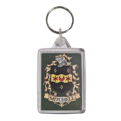 Mitchell Surname Family Crest Keyring