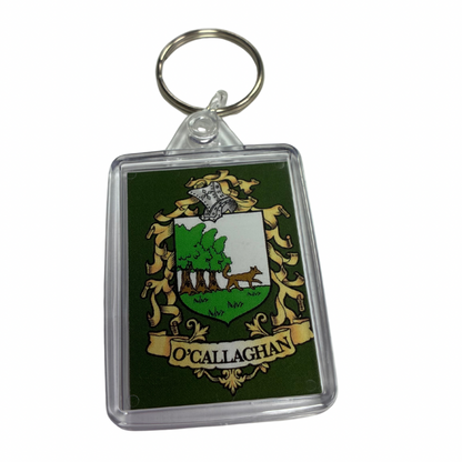 O'Callaghan Surname Family Crest Keyring