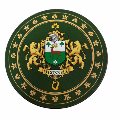 O'Connell Family Surname Crest Coaster