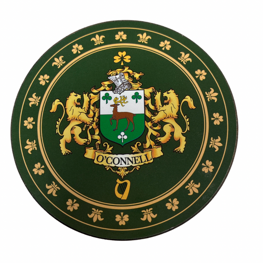 O'Connell Family Surname Crest Coaster