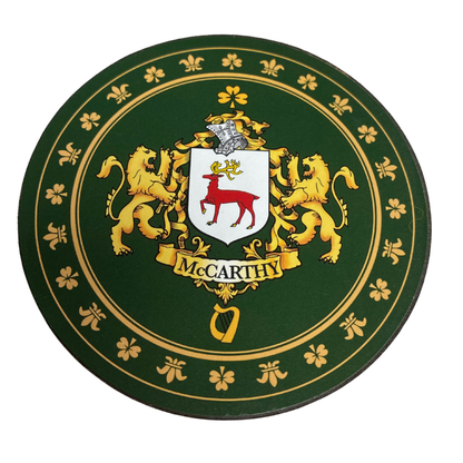 McCarthy Family Surname Crest Coaster