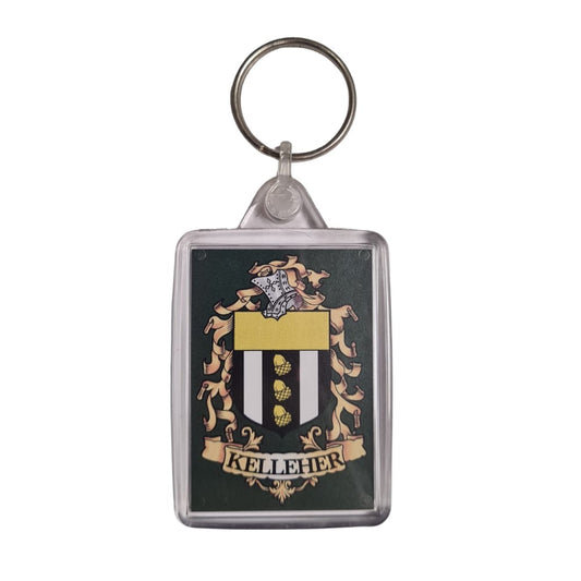 Kelleher Surname Family Crest Keyring