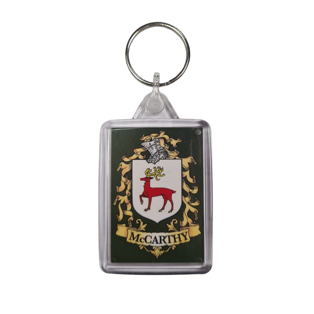 McCarthy Surname Family Crest Keyring