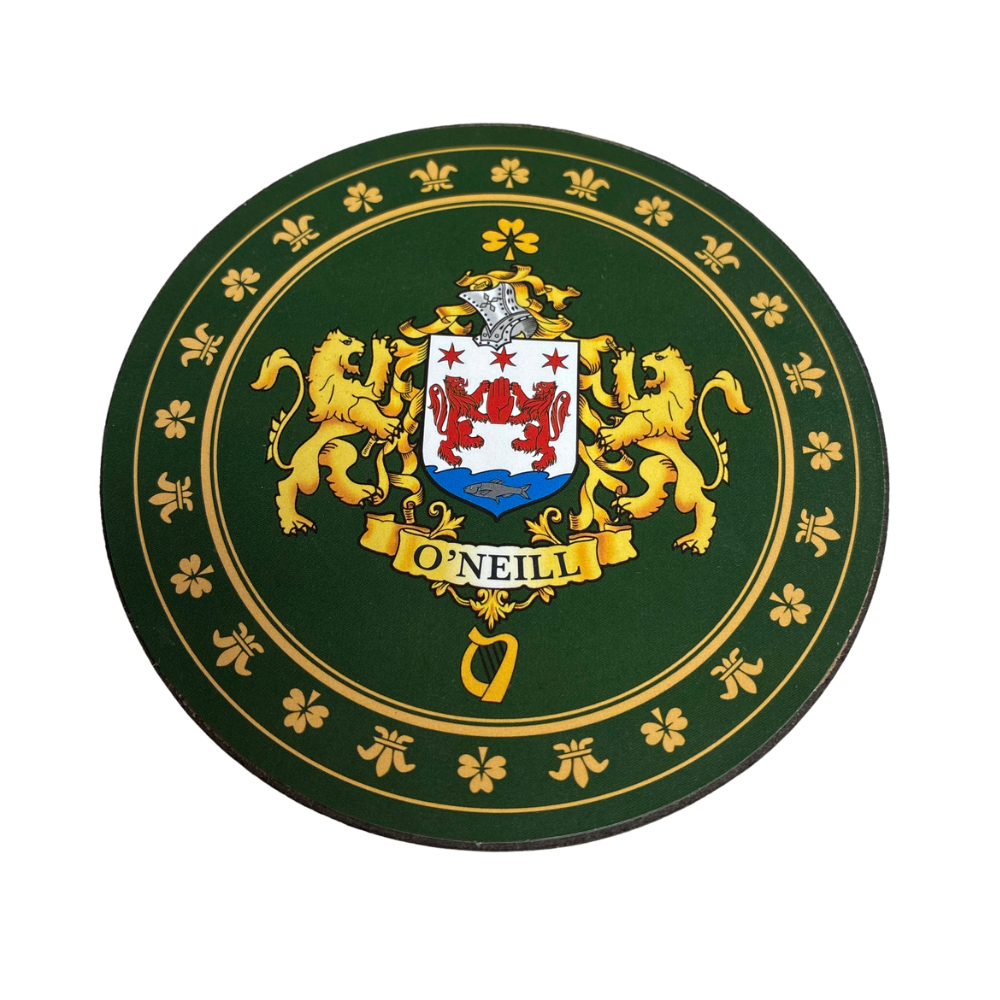 O'Neill Family Surname Crest Coaster