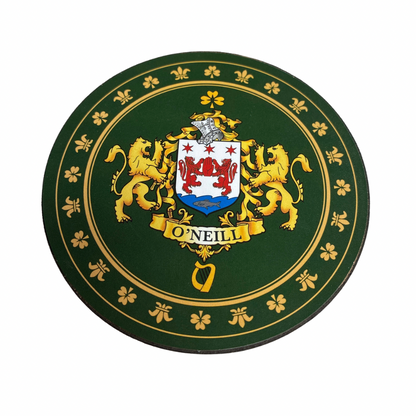 O'Neill Family Surname Crest Coaster