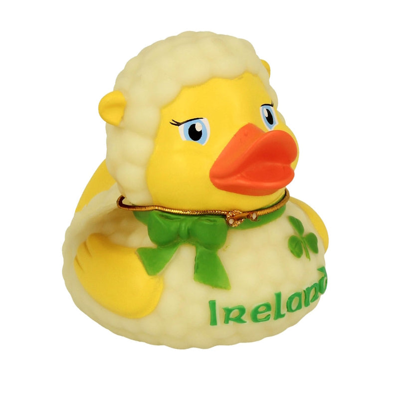 Ireland White Sheep Rubber Duck