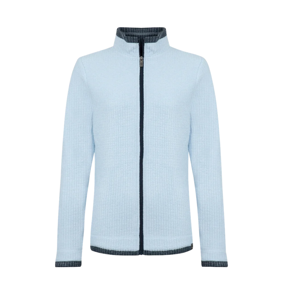 Weird Fish Women’s Ariana Full Zip Grid Fleece Cool Blue