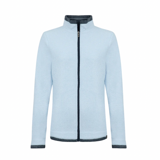 Weird Fish Women’s Ariana Full Zip Grid Fleece Cool Blue