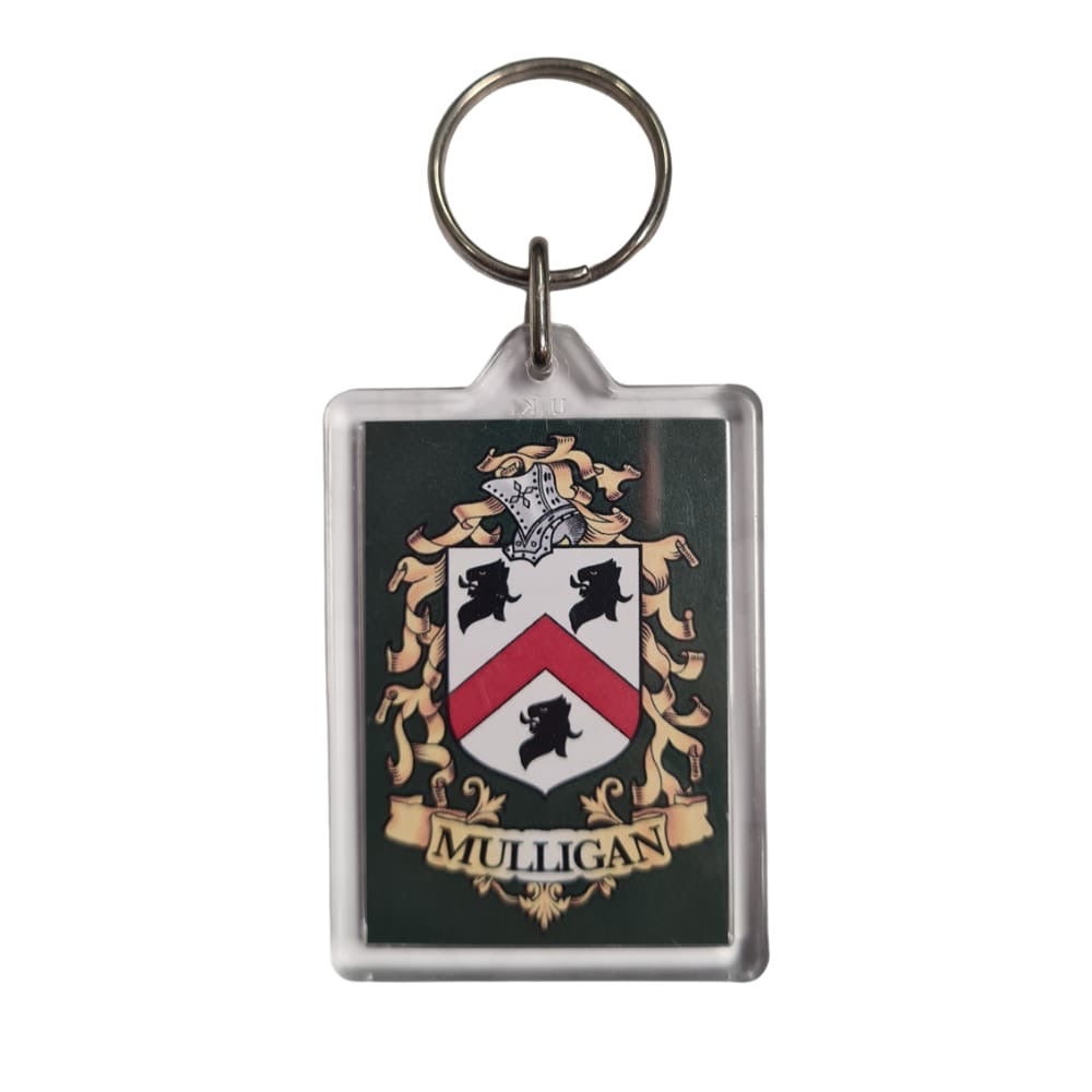 Mulligan Surname Family Crest Keyring