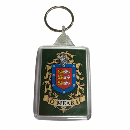 O'Meara Surname Family Crest Keyring