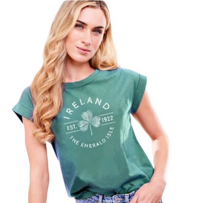 Emerald Isle Ireland Ladies T-Shirt