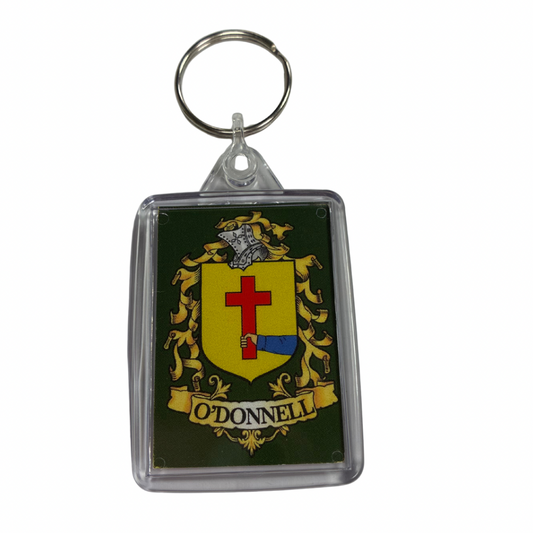 O'Donnell Surname Family Crest Keyring