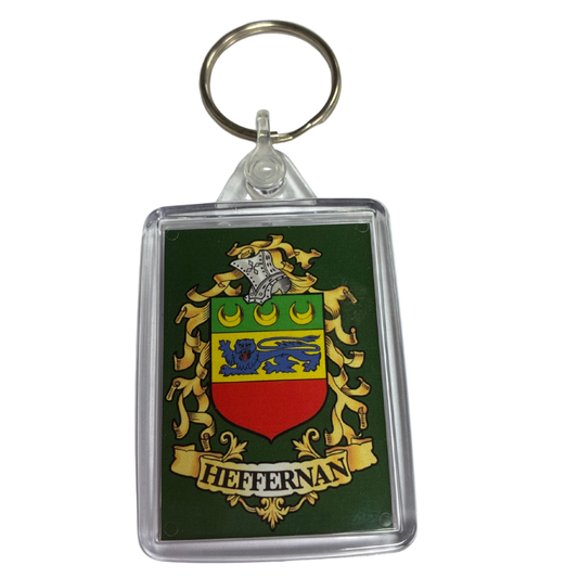 Heffernan Surname Family Crest Keyring