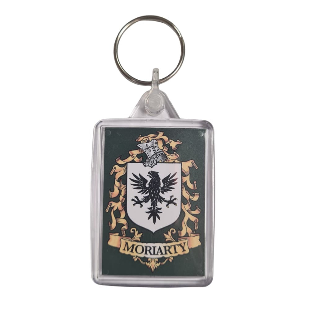 Moriarty Surname Family Crest Keyring
