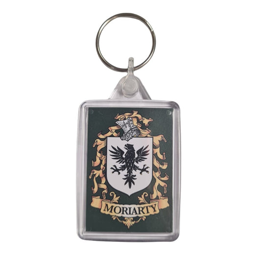 Moriarty Surname Family Crest Keyring