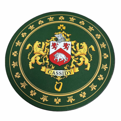 Cassidy Family Surname Crest Coaster