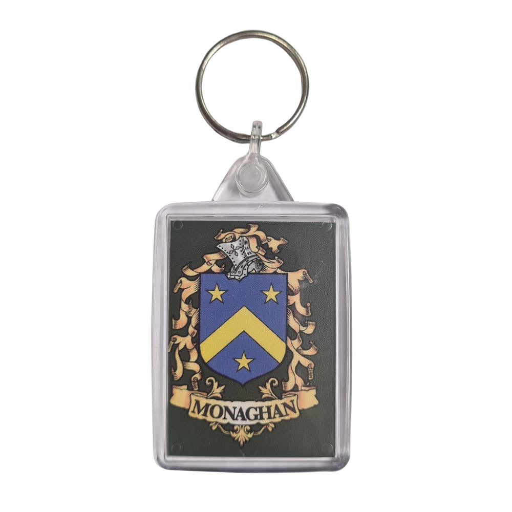 Monaghan Surname Family Crest Keyring