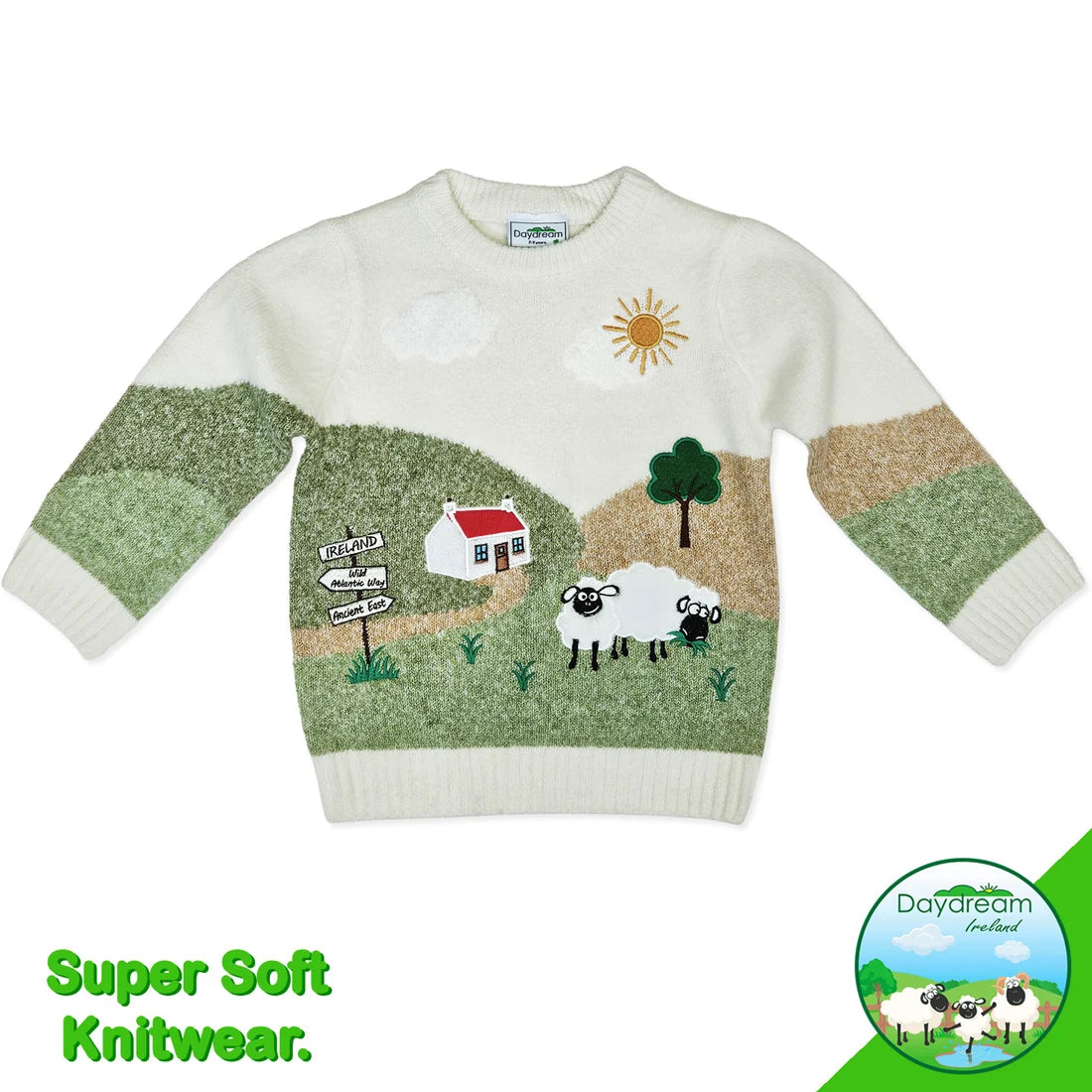 Children’s Irish Sheep Knitted Woollen Jumper