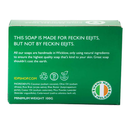 Feckin Eejit Irish Soap 100g Cedarwood and Lavender Oil