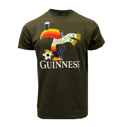 Guinness Bottle Green Football Toucan T-Shirt