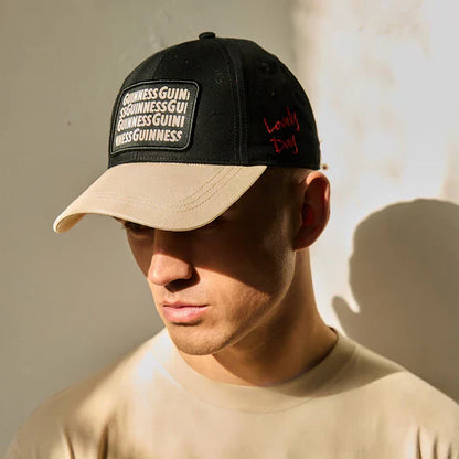 Guinness Black & Cream Woven Badge Baseball Cap