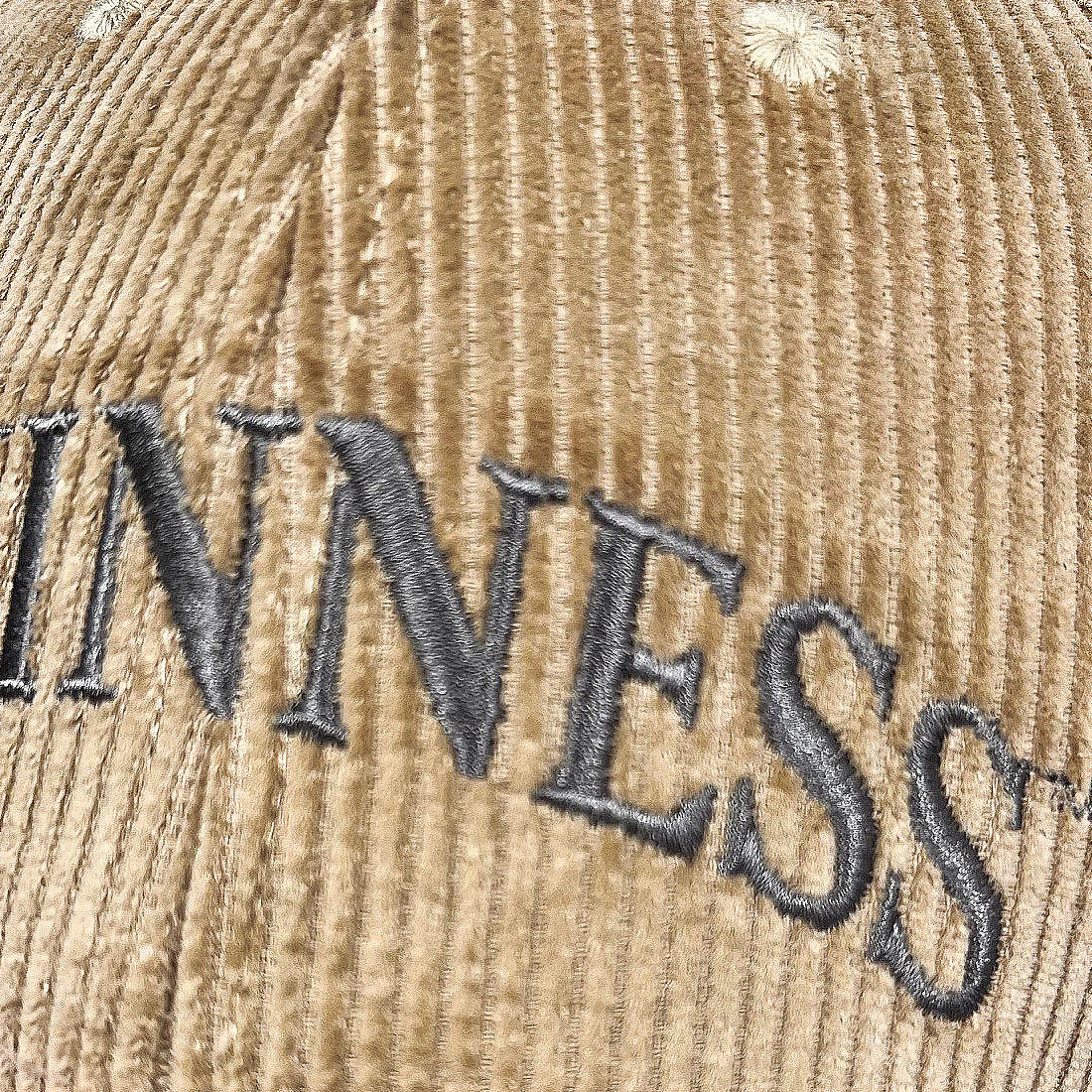 Guinness Stone Embroidered Suede Baseball Cap Hat