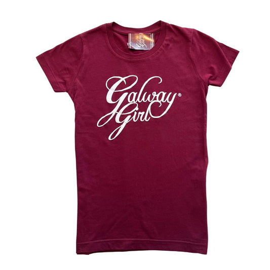 Galway Girl Burgundy T-Shirt for Women