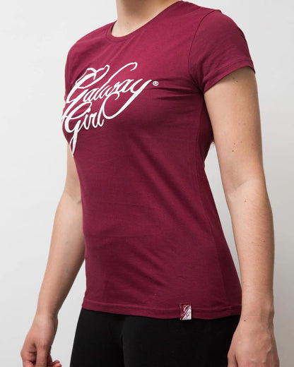 Galway Girl Burgundy T-Shirt for Women