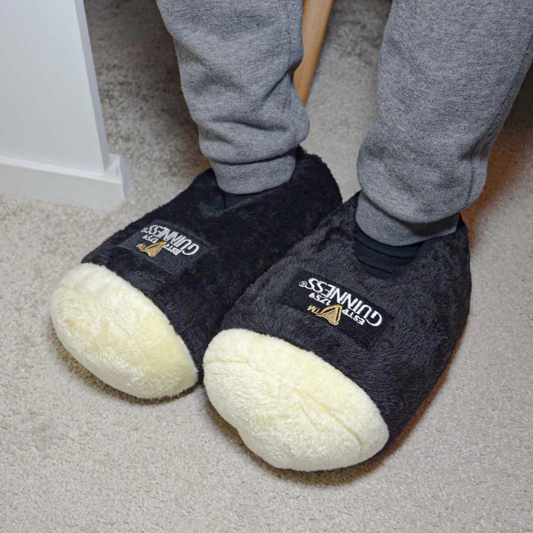 Official Guinness Pint Furry Unisex Slippers