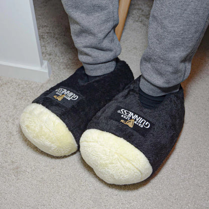Official Guinness Pint Furry Unisex Slippers