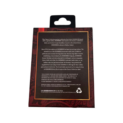 Guinness Brown Leather Wallet With Classic Collection Label Design