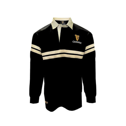 Guinness Double Stripe Long Sleeve Rugby Shirt