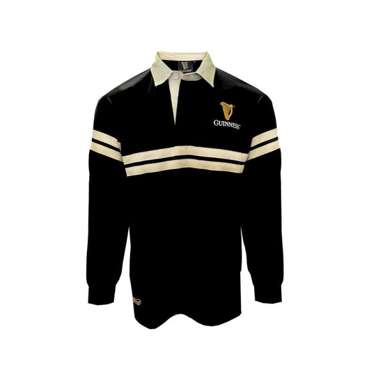 Guinness Double Stripe Long Sleeve Rugby Shirt