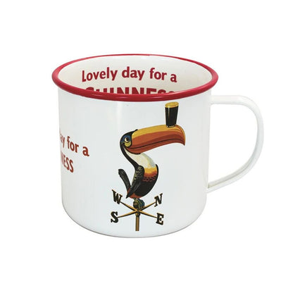 Guinness Enamel Metal Toucan Mug