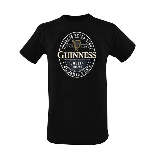 Guinness Extra Stout Stamp Black Men's T-Shirt