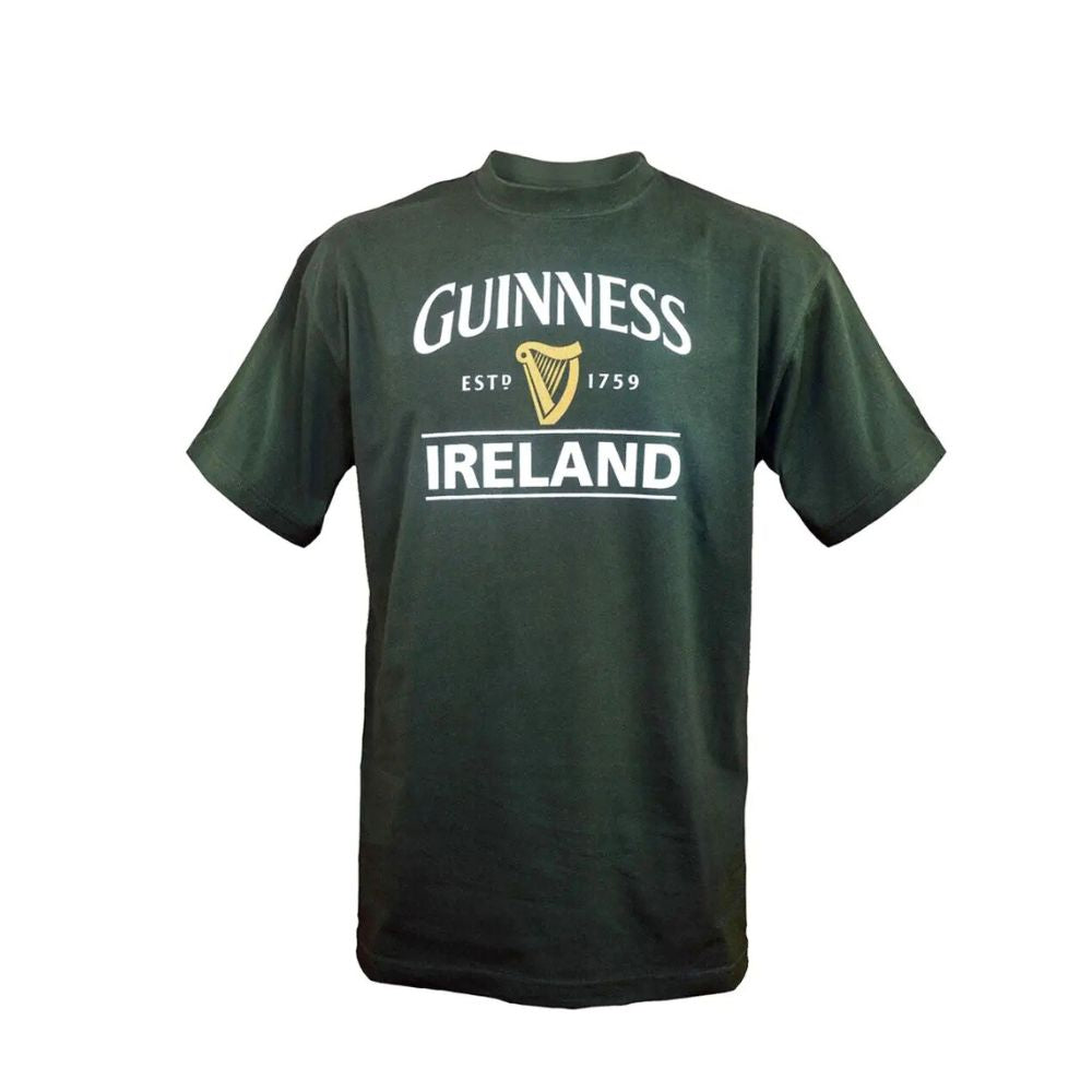 Guinness Harp Ireland Bottle Green Men's T-Shirt