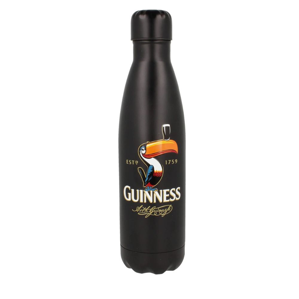 Guinness Gilroy Design Vintage Toucan Black Metal Bottle