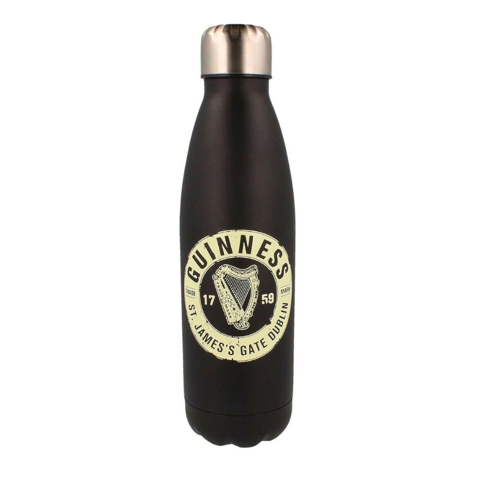 Guinness St. James Gate Black Metal Water Bottle